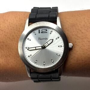 Silver & Black Remix Men's Watch